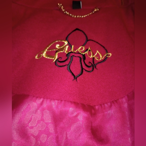 Guess Women's XLarge Pink Wool Blend Coat - Picture 6 of 9